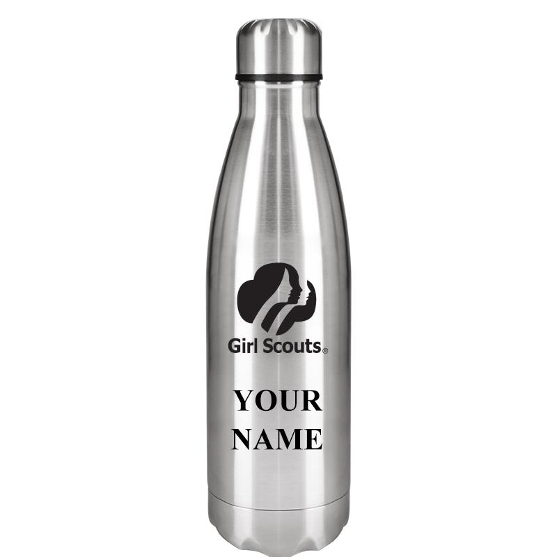 SILVER WATER BOTTLE 17 OZ