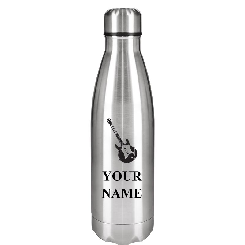 SILVER WATER BOTTLE 17 OZ