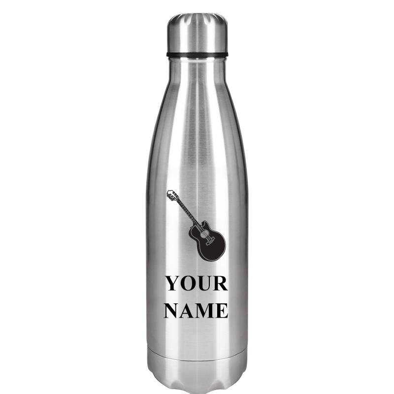 SILVER WATER BOTTLE 17 OZ
