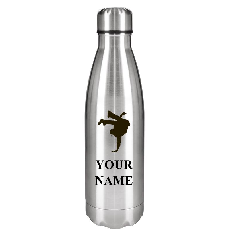 SILVER WATER BOTTLE 17 OZ
