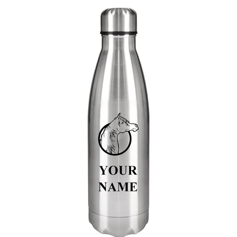SILVER WATER BOTTLE 17 OZ