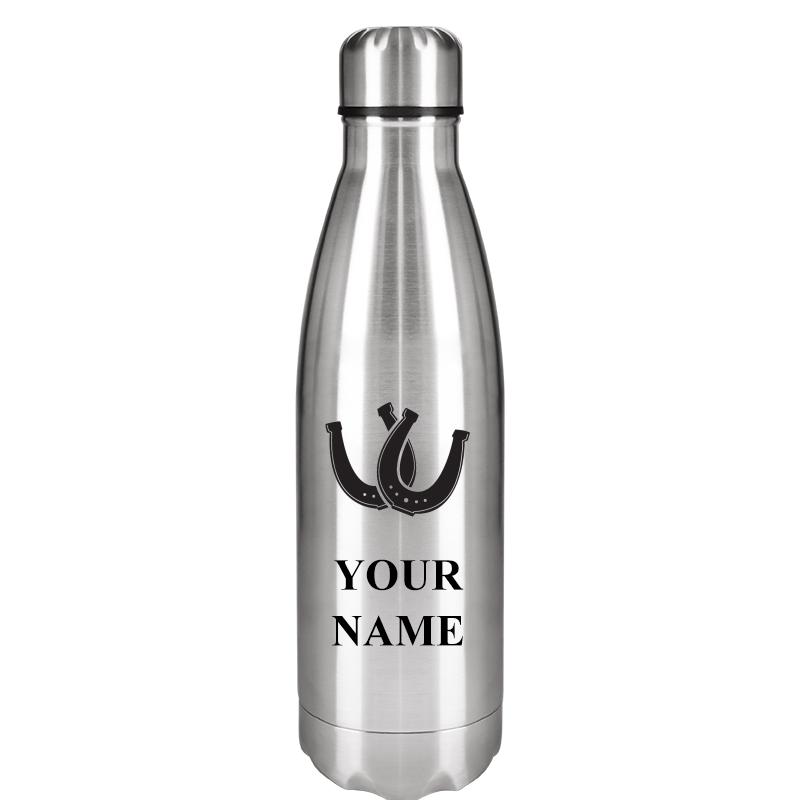 SILVER WATER BOTTLE 17 OZ