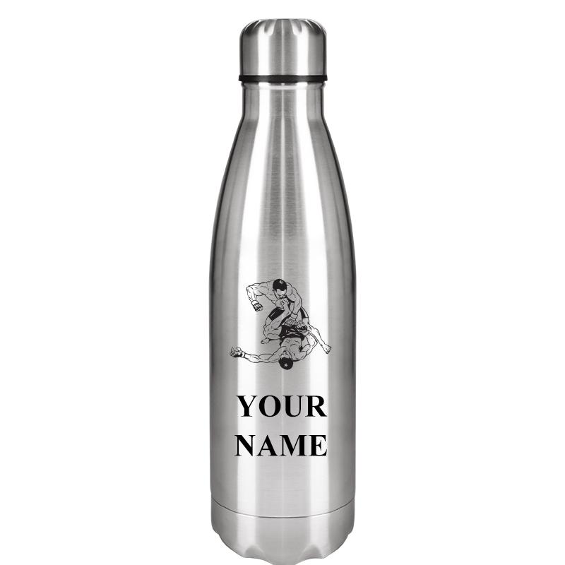 SILVER WATER BOTTLE 17 OZ