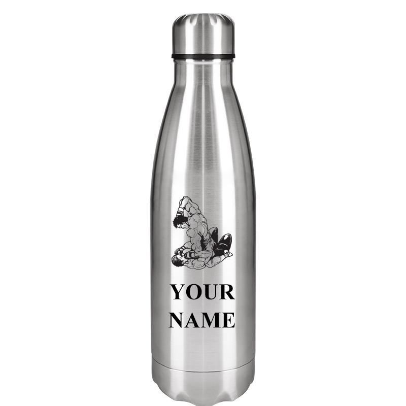 SILVER WATER BOTTLE 17 OZ