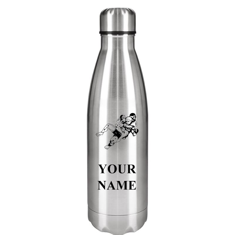 SILVER WATER BOTTLE 17 OZ