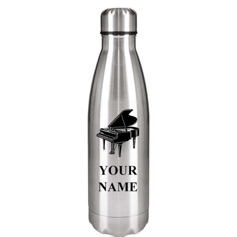SILVER WATER BOTTLE 17 OZ