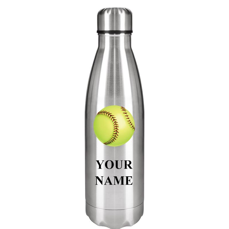 SILVER WATER BOTTLE 17 OZ