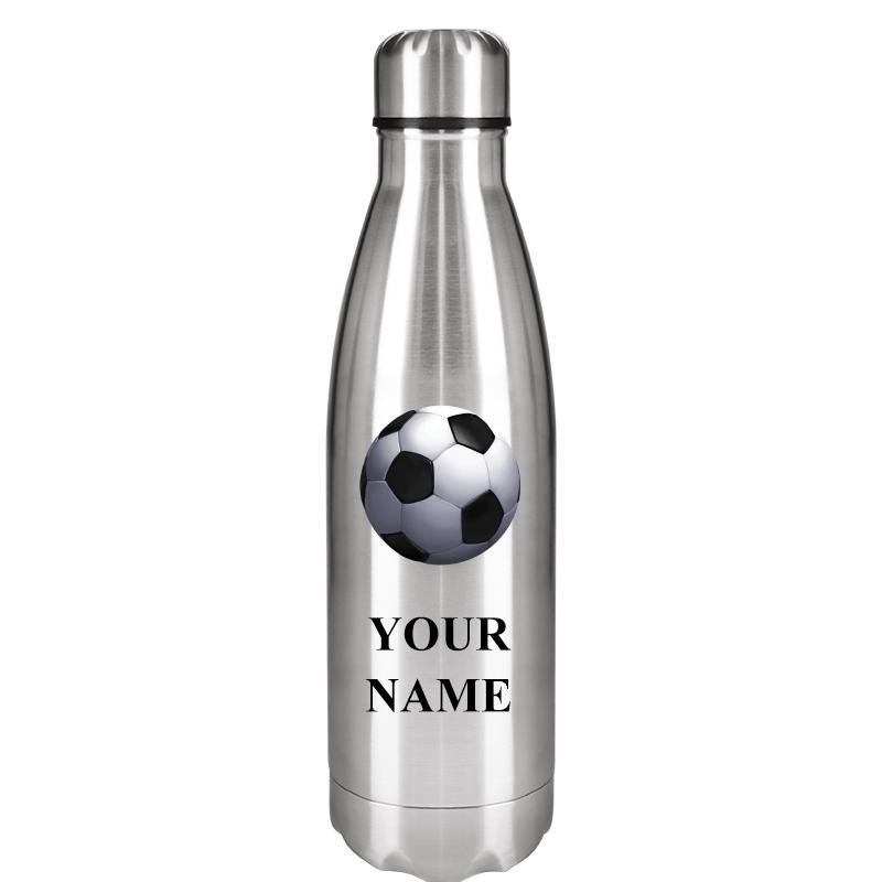SILVER WATER BOTTLE 17 OZ