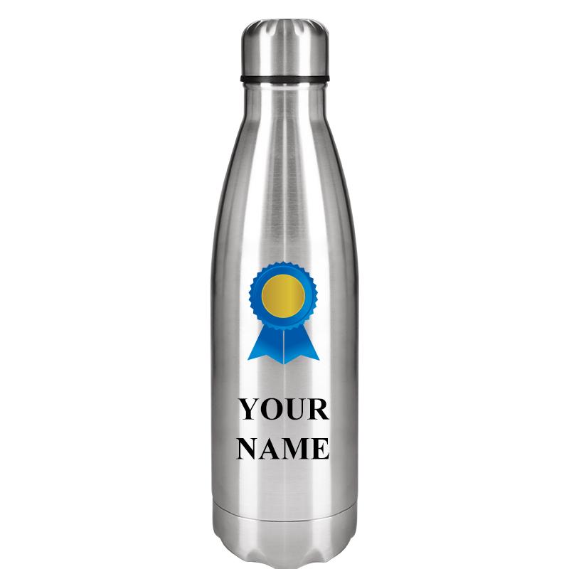 SILVER WATER BOTTLE 17 OZ
