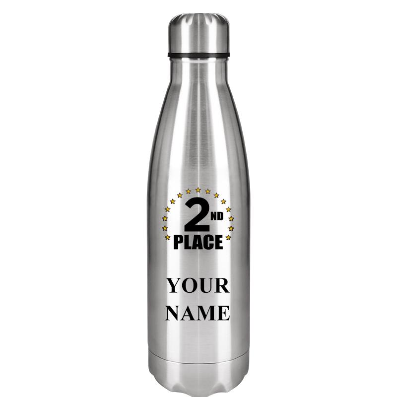 SILVER WATER BOTTLE 17 OZ