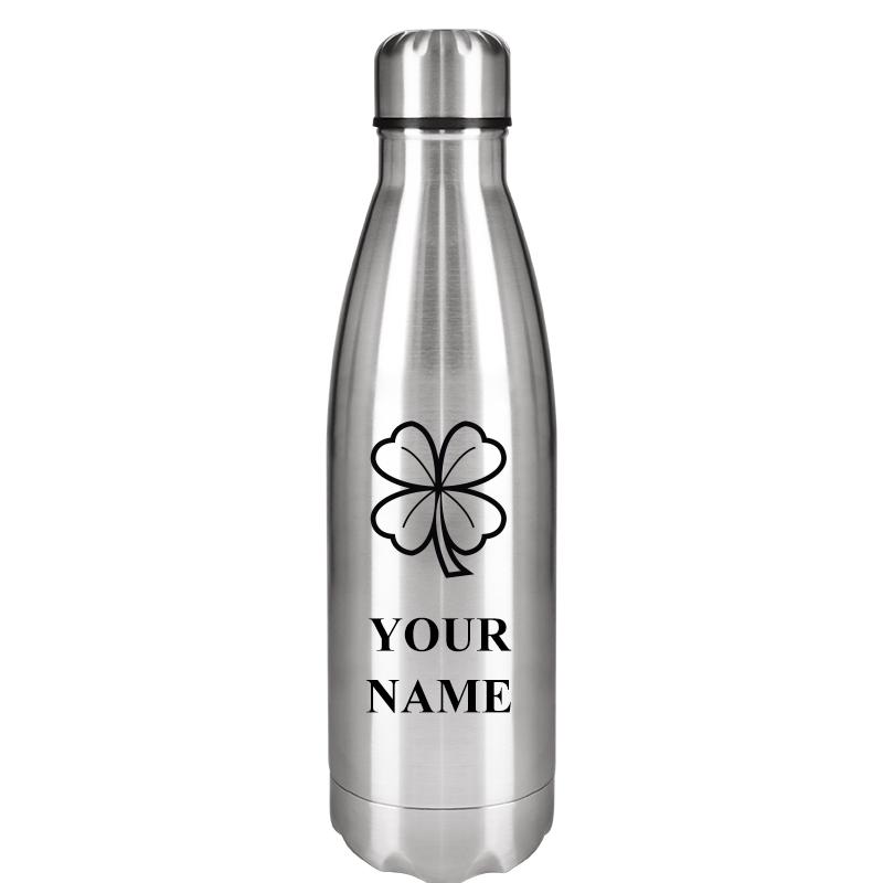 SILVER WATER BOTTLE 17 OZ