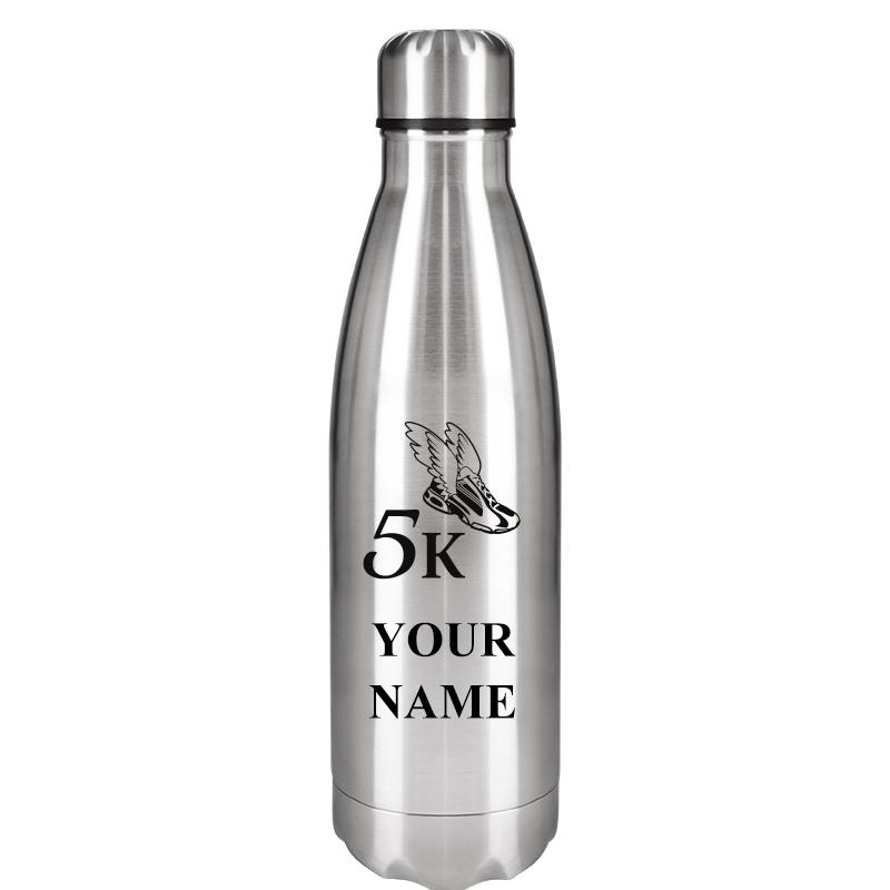 SILVER WATER BOTTLE 17 OZ