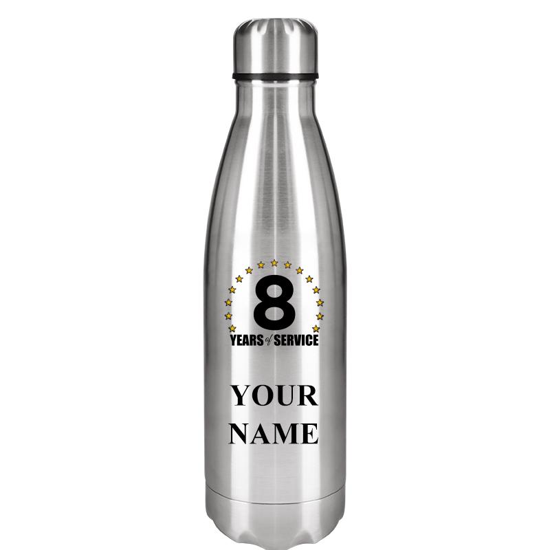 SILVER WATER BOTTLE 17 OZ