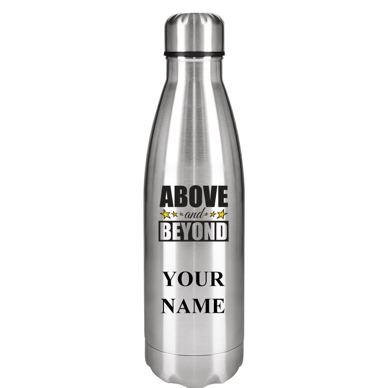 SILVER WATER BOTTLE 17 OZ