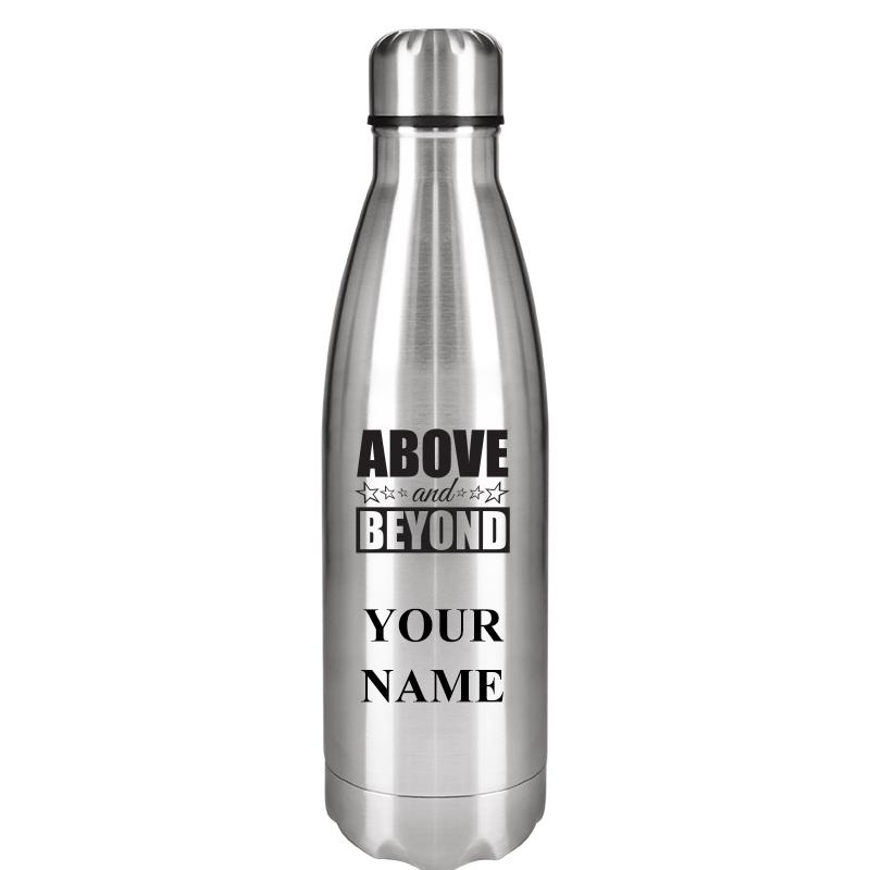 SILVER WATER BOTTLE 17 OZ