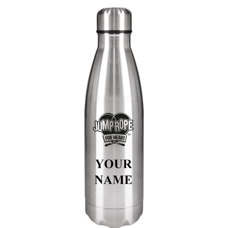 SILVER WATER BOTTLE 17 OZ