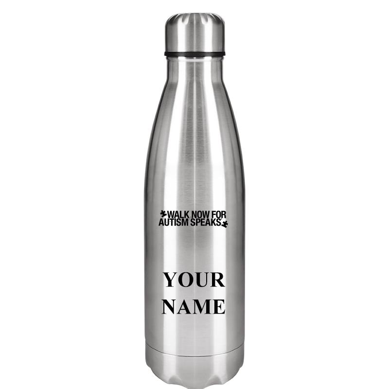 SILVER WATER BOTTLE 17 OZ
