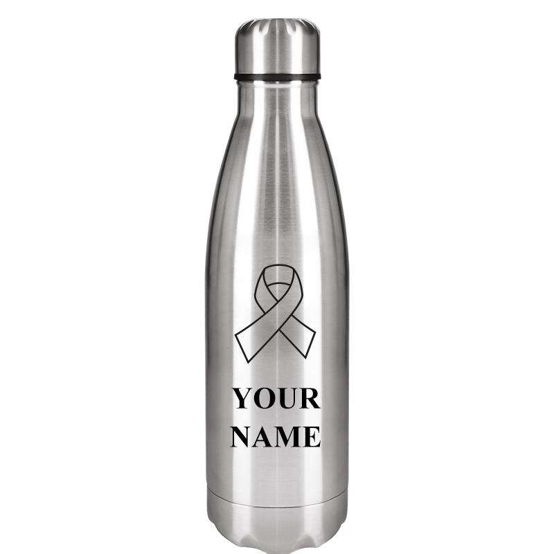 SILVER WATER BOTTLE 17 OZ