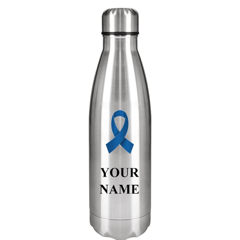 SILVER WATER BOTTLE 17 OZ
