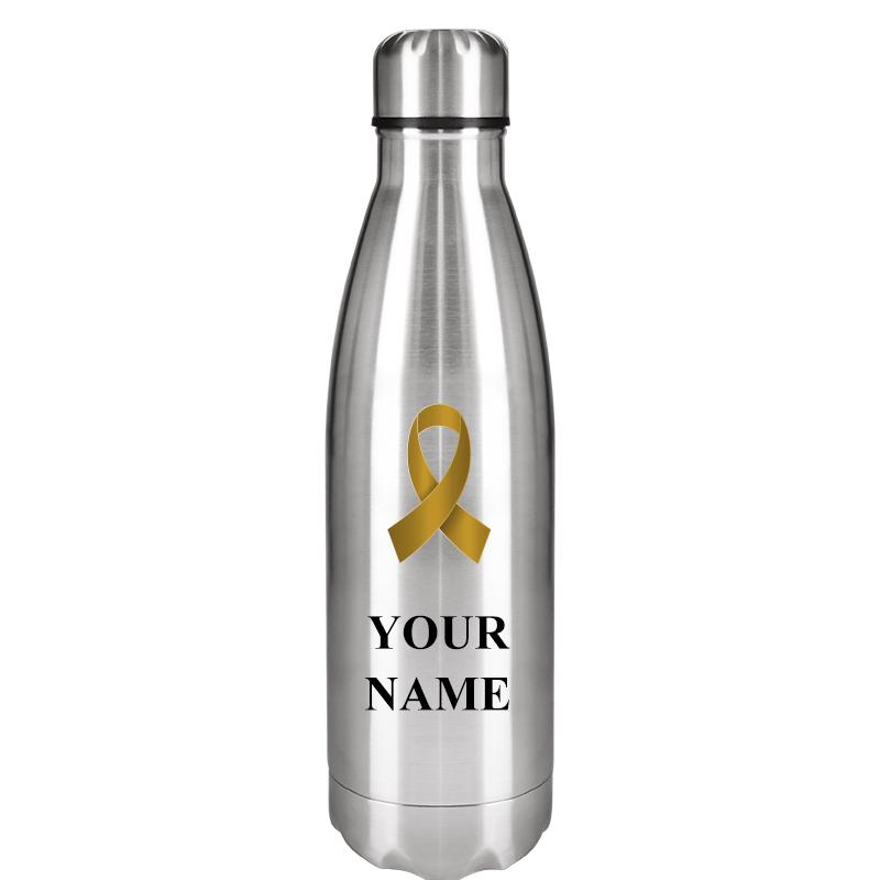 SILVER WATER BOTTLE 17 OZ