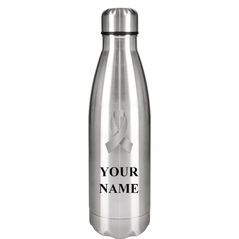 SILVER WATER BOTTLE 17 OZ