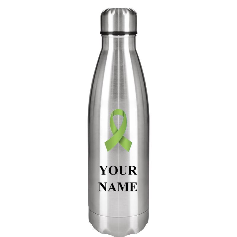 SILVER WATER BOTTLE 17 OZ