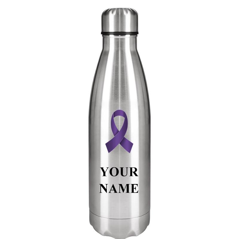 SILVER WATER BOTTLE 17 OZ
