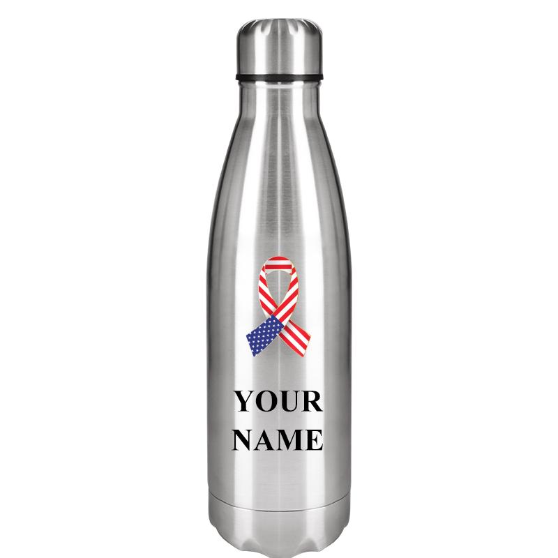 SILVER WATER BOTTLE 17 OZ