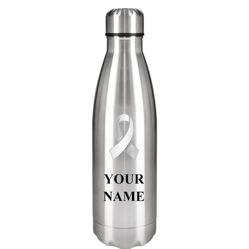 SILVER WATER BOTTLE 17 OZ