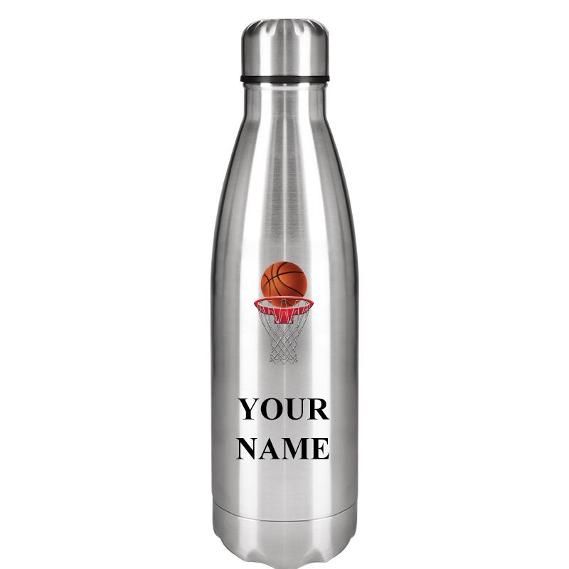 SILVER WATER BOTTLE 17 OZ