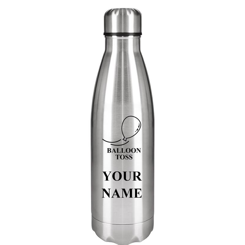 SILVER WATER BOTTLE 17 OZ