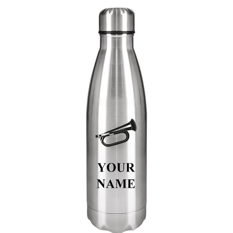 SILVER WATER BOTTLE 17 OZ