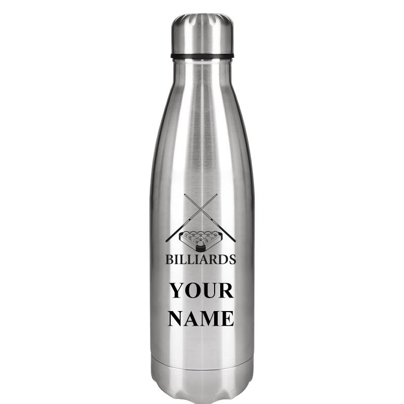 SILVER WATER BOTTLE 17 OZ