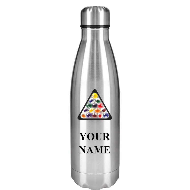 SILVER WATER BOTTLE 17 OZ