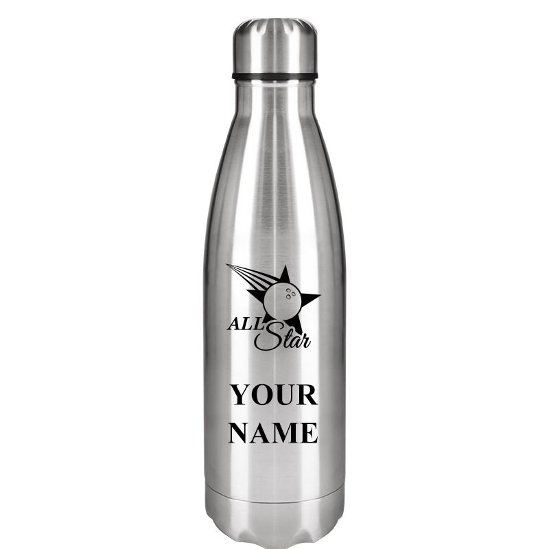 SILVER WATER BOTTLE 17 OZ