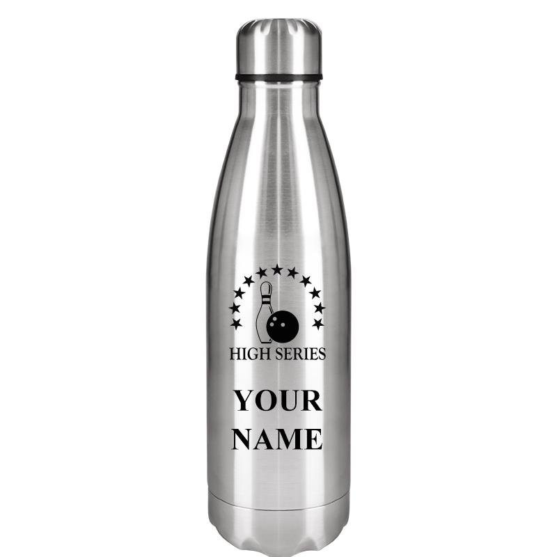 SILVER WATER BOTTLE 17 OZ