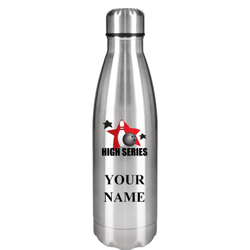 SILVER WATER BOTTLE 17 OZ