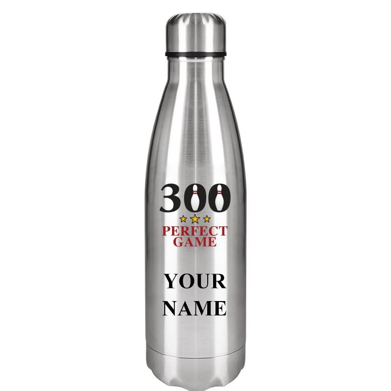 SILVER WATER BOTTLE 17 OZ