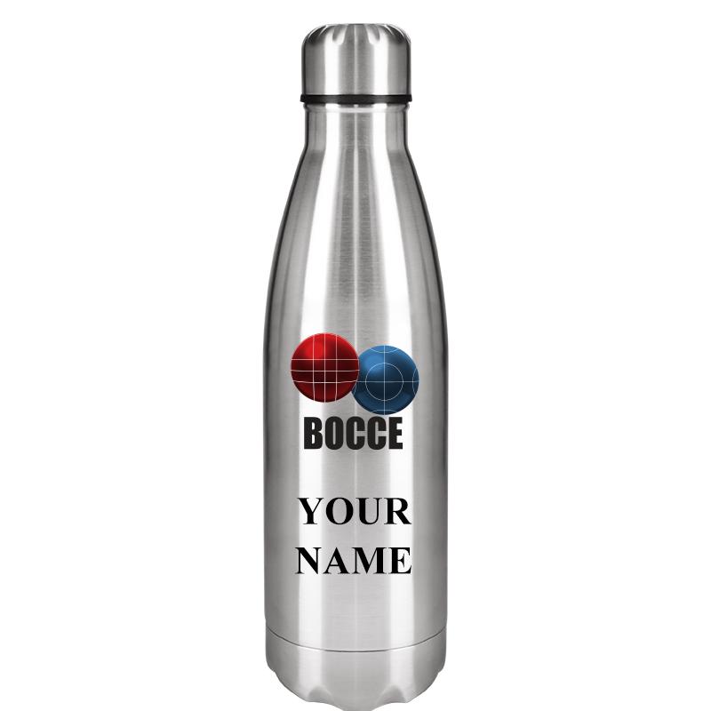 SILVER WATER BOTTLE 17 OZ