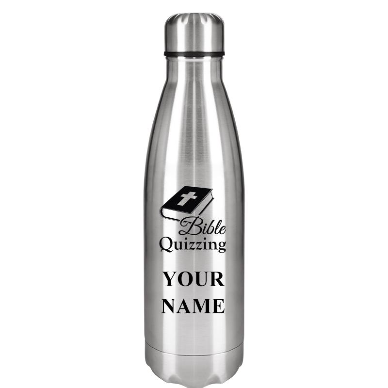 SILVER WATER BOTTLE 17 OZ