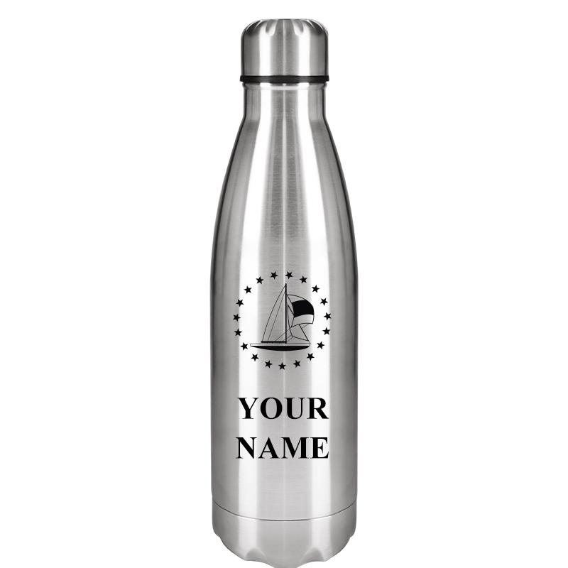 SILVER WATER BOTTLE 17 OZ