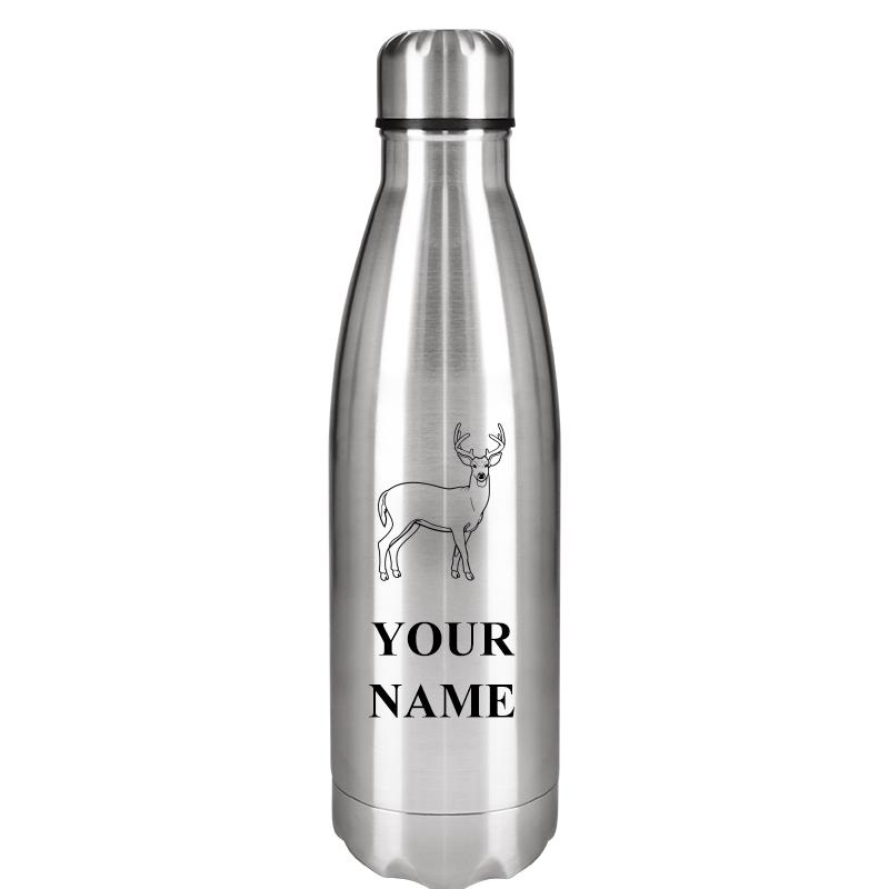 SILVER WATER BOTTLE 17 OZ