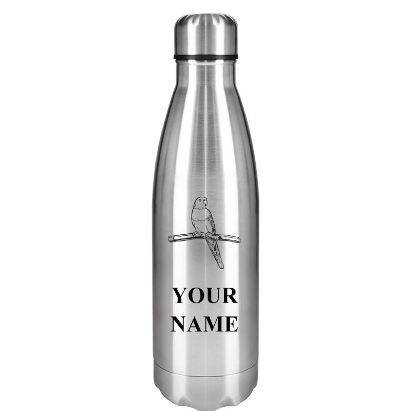 SILVER WATER BOTTLE 17 OZ