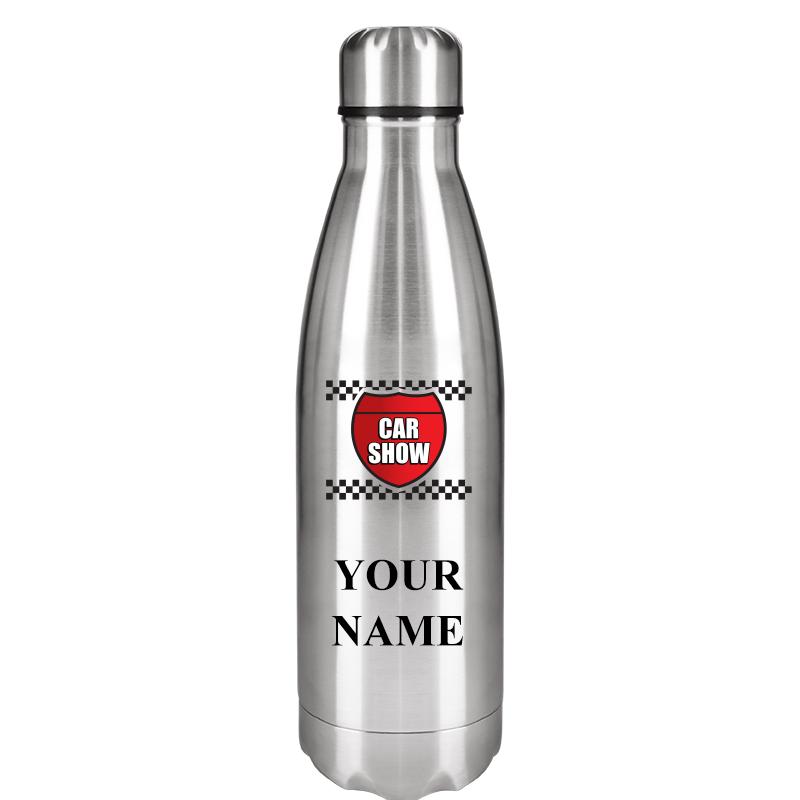 SILVER WATER BOTTLE 17 OZ