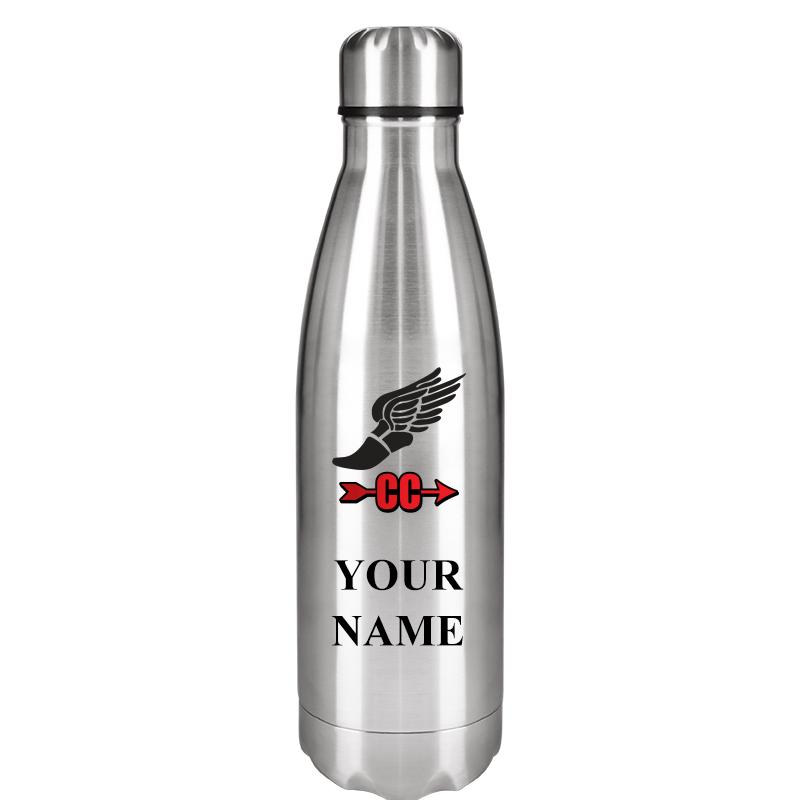 SILVER WATER BOTTLE 17 OZ