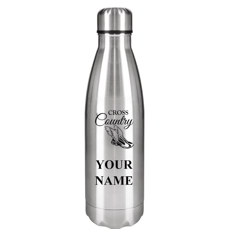 SILVER WATER BOTTLE 17 OZ