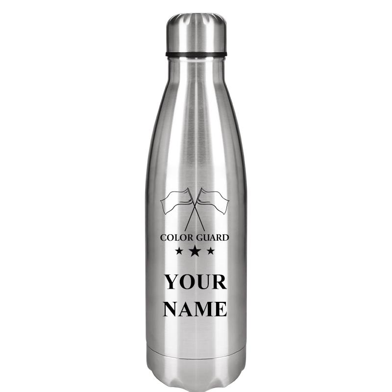SILVER WATER BOTTLE 17 OZ