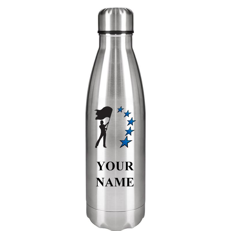 SILVER WATER BOTTLE 17 OZ