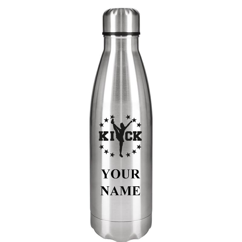 SILVER WATER BOTTLE 17 OZ