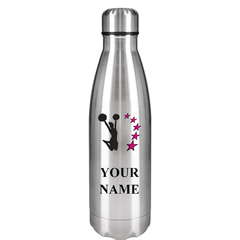 SILVER WATER BOTTLE 17 OZ